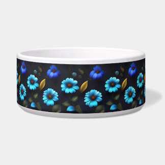 Écuelle Motif floral fleurs bleues