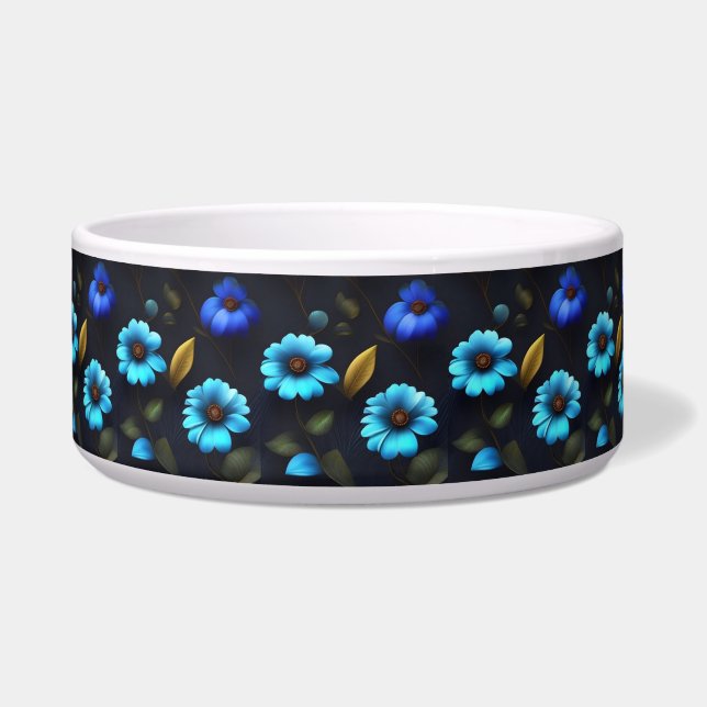 Écuelle Motif floral fleurs bleues (Devant)
