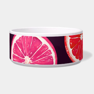 Écuelle Motif foncé Citrus peint à la main