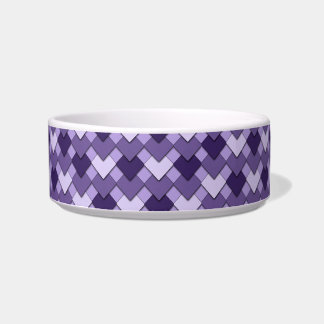 Écuelle Motif Harlequin Carré et Diamant Violet Lilas
