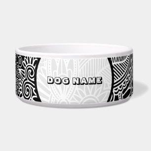 Écuelle Motif Monographié noir et rose