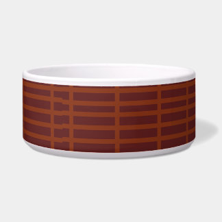 Écuelle Motif rayé rouge orange