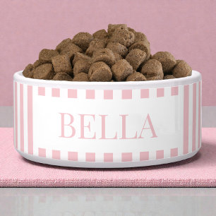 Écuelle Motif rayures roses gras modernes pour chien