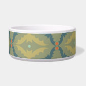 Écuelle Motif Rétro Vintage Verdâtre (Gauche)