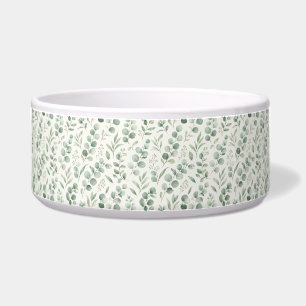 Écuelle Motif sans couture de feuilles d'eucalyptus minima