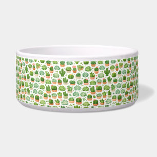 Écuelle Motif sans couture de plante succulente mignonne