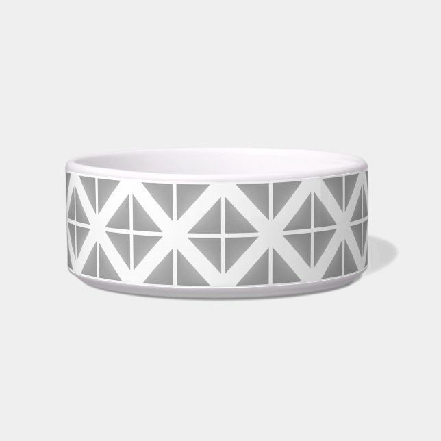 Écuelle Motif triangle gris tendance (Gauche)
