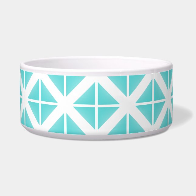 Écuelle Motif Triangle tendance Turquoise (Devant)