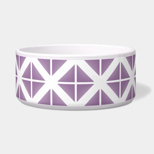 Écuelle Motif triangle tendance violet (Devant)