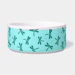 Écuelle Motif, turquoise et Aqua japonais de libellule