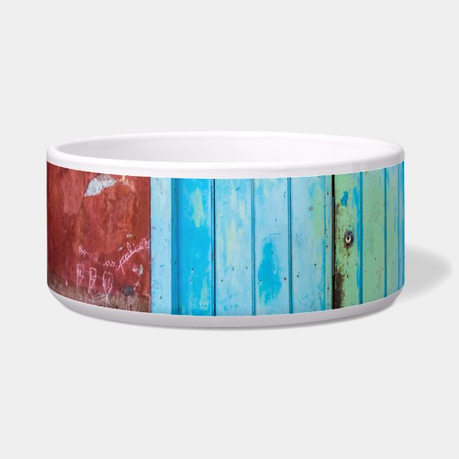 Écuelle Mur, porte et volets colorés (Gauche)