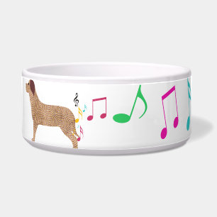 Écuelle Musique mignonne de chien