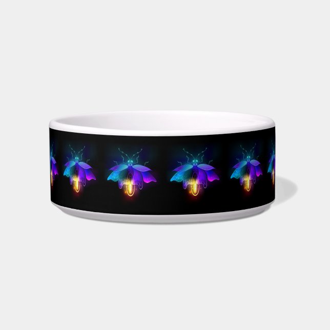 Écuelle Neon Firefly sur noir (Devant)