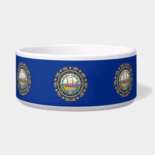 Écuelle New Hampshire State Flag Pet Bowl