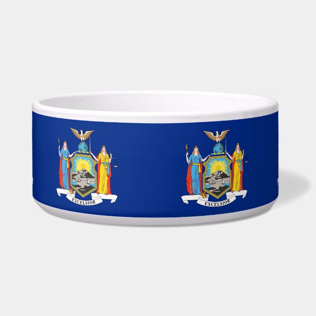 Écuelle New York State Flag Pet Bowl (Devant)