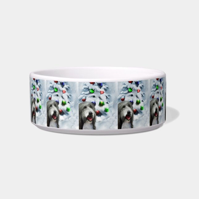Écuelle Noël de Collie barrée (Devant)