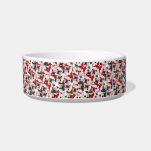Écuelle Nom de Bulldog Français drôle Motif de Noël