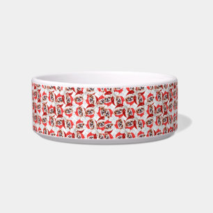 Écuelle Nom drôle de Chin japonais Motif de Noël