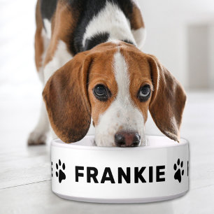 Écuelle Nom personnalisé avec animal de compagnie Empreint