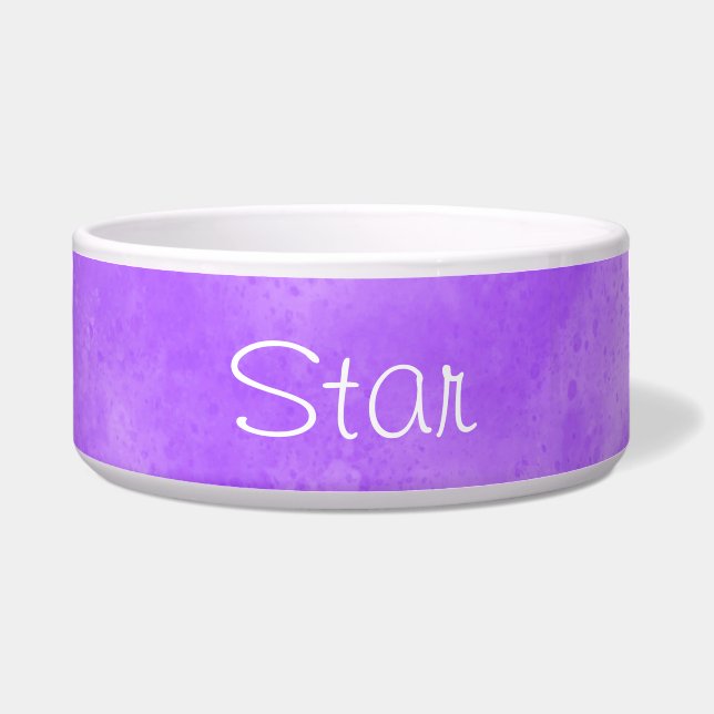 Écuelle Nom personnalisé Blueberry Clouds Pet Bowl (Devant)