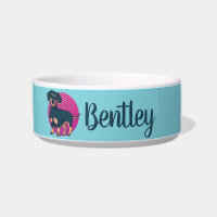 Nom personnalisé de l'Amoureux des chiens Retro
