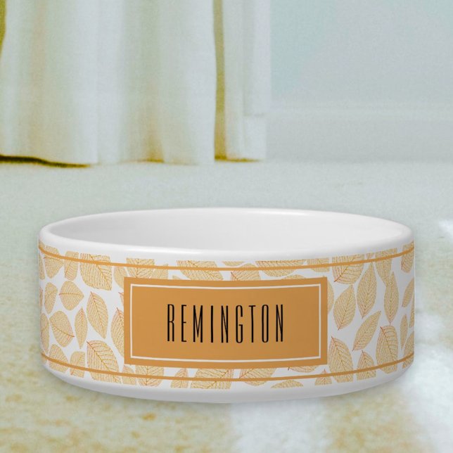 Écuelle Nom personnalisé de l'animal de compagnie personna (single side custom text dog bowl)