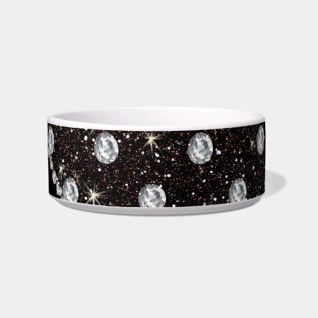 Écuelle Nom personnalisé diamants de la parties scintillan (Droite)