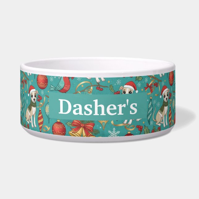 Écuelle Nom personnalisé Joyeux & Grignotant (Devant)