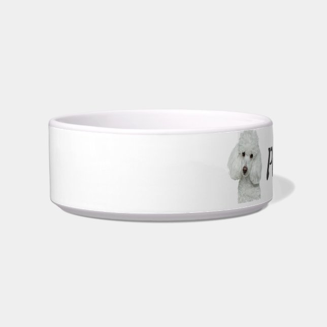 Écuelle Nom personnalisé Poodle Chien Animaux de compagnie (Gauche)