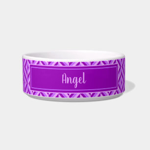 Écuelle Nom Purple Trois Tones Diamond Motif Animal