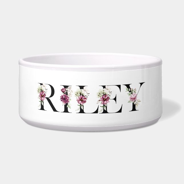 Écuelle Nom : Riley. Je m'appelle Riley. (Devant)