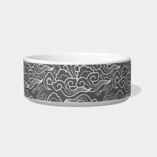 Écuelle Nuages japonais vintages, gris Graphite / gris
