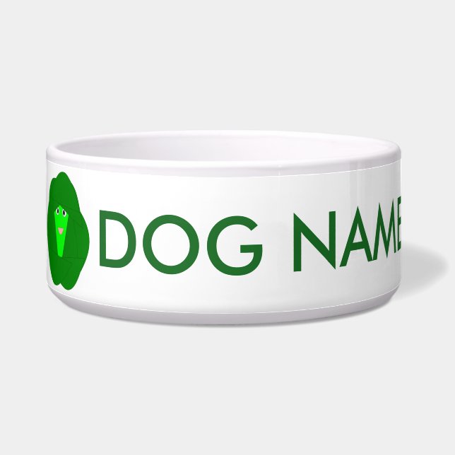Écuelle Odeur Noël Bruxelles Sprout Dog Bowl (Gauche)