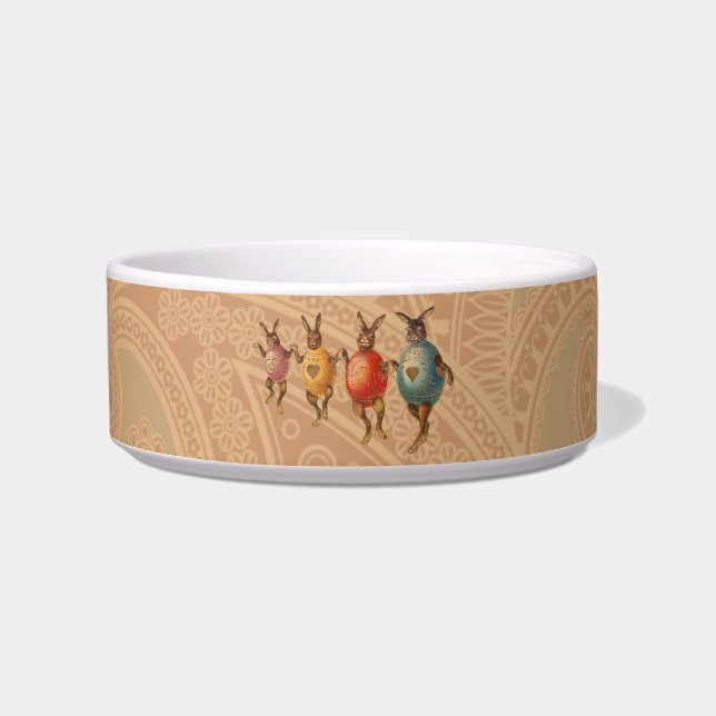 Écuelle Oeufs dansants lapins de Pâques (Devant)