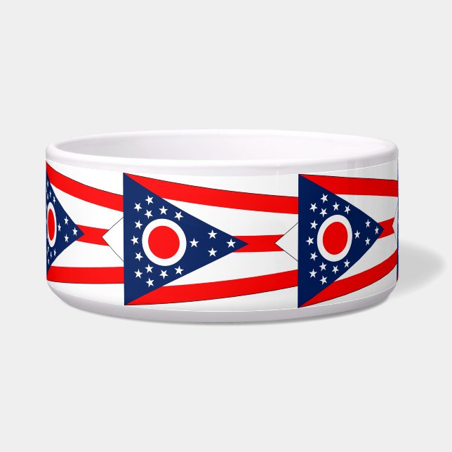 Écuelle Ohio State Flag Pet Bowl (Devant)