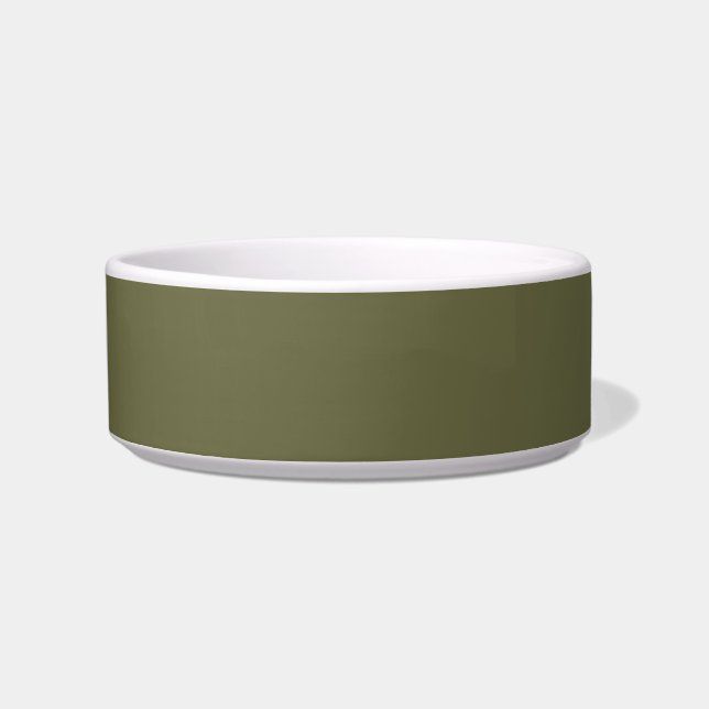 Écuelle Olive vert Terre couleur solide Imprimer (Devant)