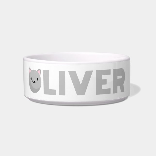 Écuelle Oliver Gray ou Ginger Cat Bowl (Devant)