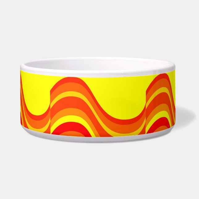 Écuelle Orang rouge et poêle jaune (Devant)