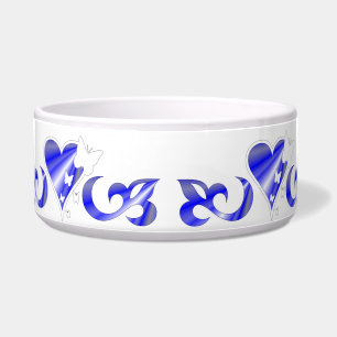 Écuelle Ornements Coeur arc-en-ciel avec papillon et Lily