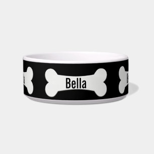Écuelle Os De Chien Sur Black Bowl