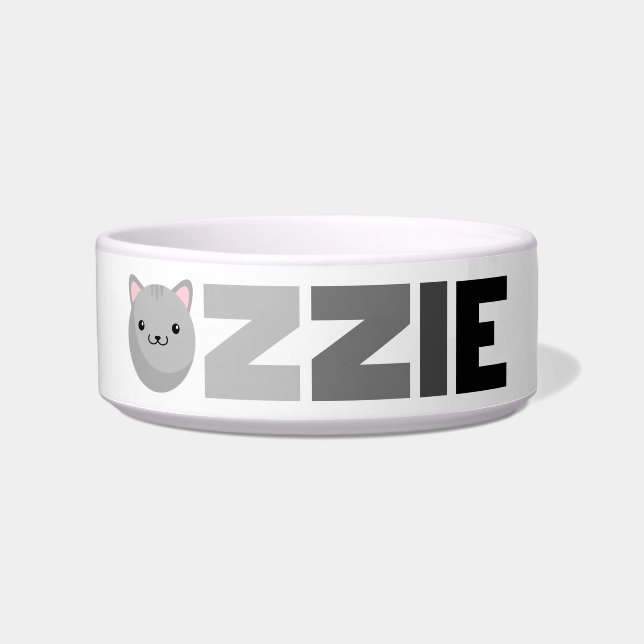 Écuelle Ozzie Gray ou Ginger Cat Bowl (Devant)