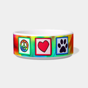 Écuelle Paix, amour, chien ; Pawprint