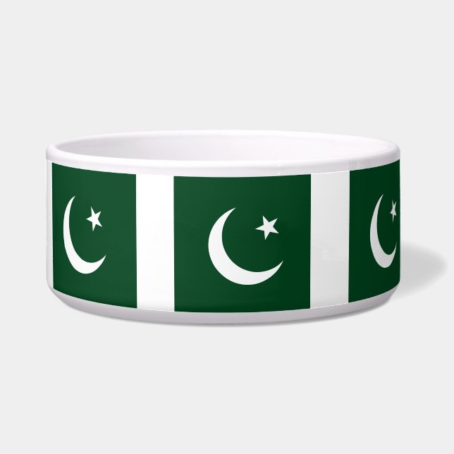 Écuelle Pakistan Flag Pet Bowl (Devant)