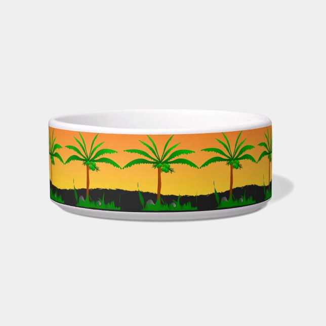 Écuelle Palm Tree Pet Bowl (Devant)