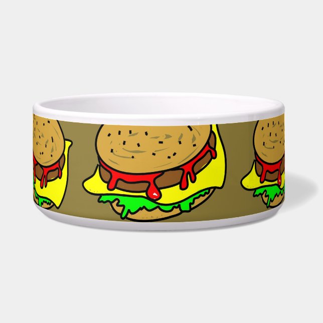 Écuelle Papier peint d'hamburger (Devant)