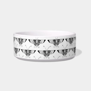 Écuelle Papillon déco stylisé - blanc et noir