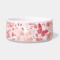 Papillons Aquarelle Corail Pink Bowl