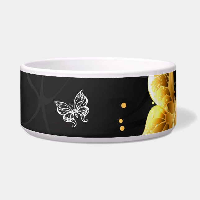 Écuelle Papillons blancs et dorés (Devant)