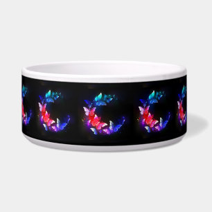 Écuelle Papillons de nuit Neon brillants sur arrière - pla