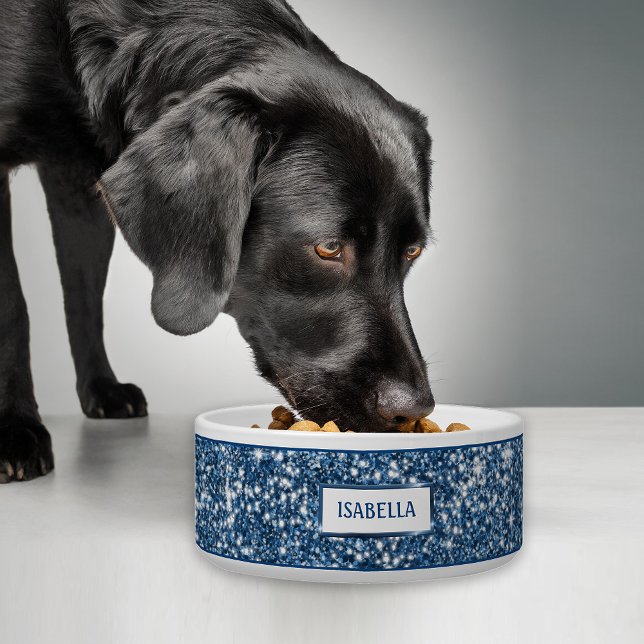 Écuelle Parties scintillant Bleu Faux Regarder avec nom pe (Créateur téléchargé)